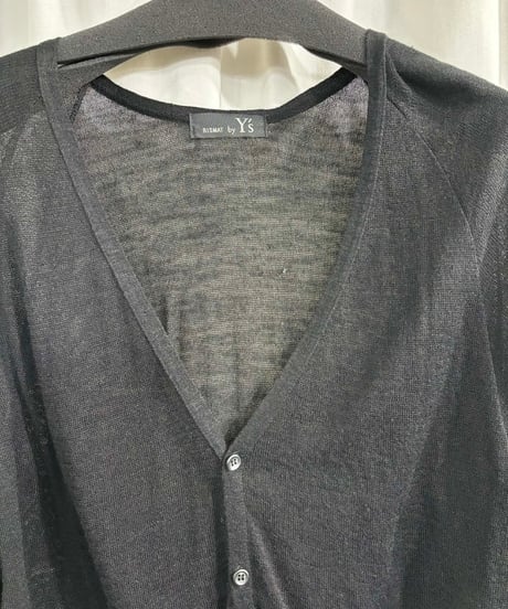 RISMAT by Y's yohji yamamoto シンプル 7分袖カーディガン（YJ-K70-245）