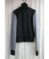 02aw yohji yamamoto femme ニット切替えデザインジャケット FM-J17-809