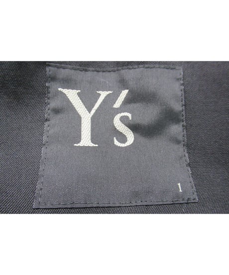 Y’s yohji yamamoto アシメトリーデザイン ノーカラージャケット（YD-J15-100）