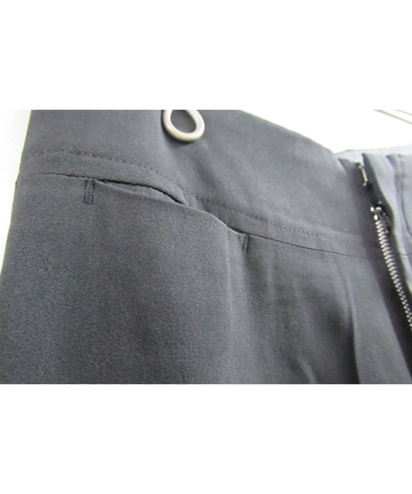 yohji yamamoto +noir シルク シンプルストレートパンツ（NC-P04-425）