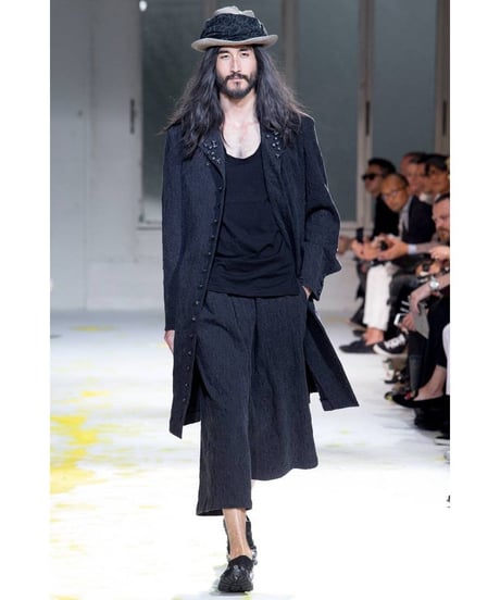 2015ss yohji yamamoto pour homme 装飾釦 ジャガードセットアップ（HU-J16-010）