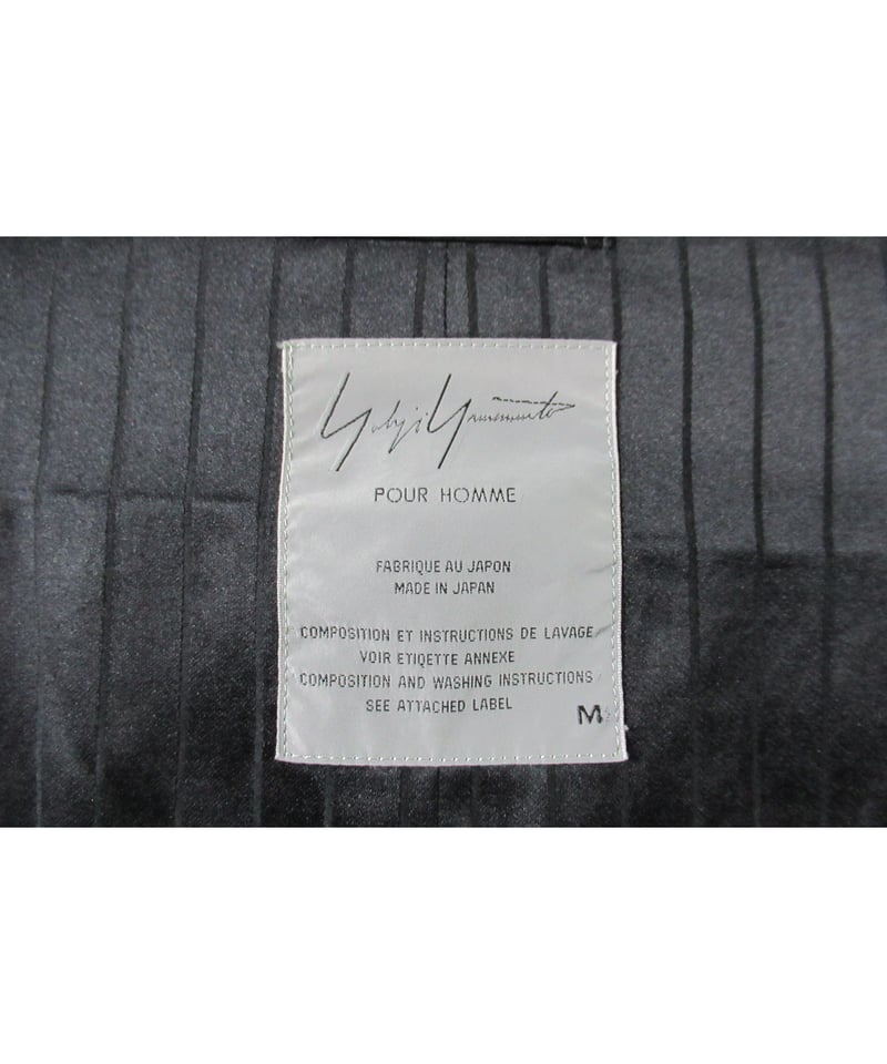 Yohji Yamamoto POUR HOMME シワデザイン ジャケット Yohji Yamamoto POUR HOMME シワデザイン ジャケット Yohji