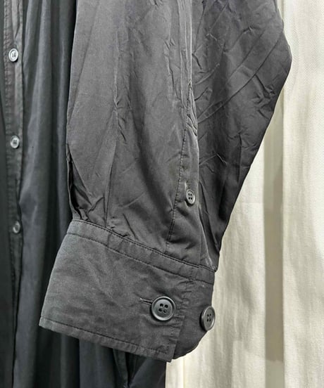 2018aw yohji yamamoto pour homme 素材切替えデザイン オーバーブラウス（HV-B03-800）