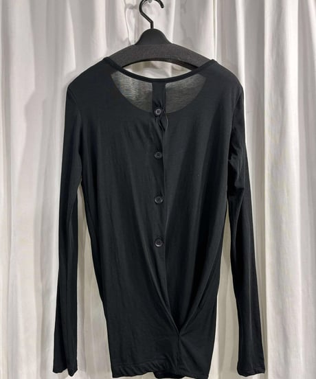 yohji yamamoto +NOIR 変形カットソー（NU-T32-077）