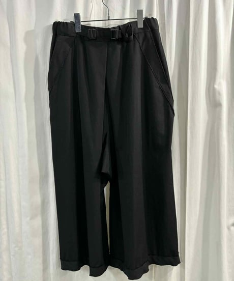 2012SS yohji yamamoto pour homme vintage ウールギャバハカマパンツ（HB-P66-100）