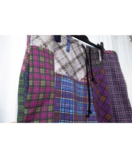 16aw yohji yamamoto pour homme パッチワークプリントデザインパンツ（HR-P70-162）