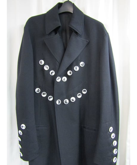 19aw yohji yamamoto pour homme アシメトリーロングジャケット HC-J40-100