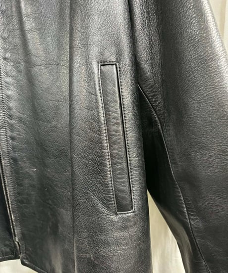 1991aw 6.1THE MEN  yohji yamamoto pour homme  vintage ブリッジバルドーレザーブルゾン（H-Y-227xxx）