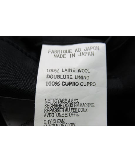 05aw yohji yamamoto pour homme 燕尾デザイン シンプルジャケット（HN-J78-100）