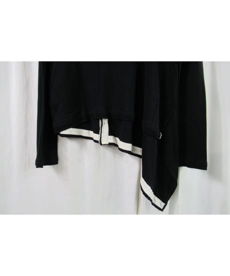 Y's yohji yamamoto アシメトリーデザイン カットソーカーディガン YE-T72-060