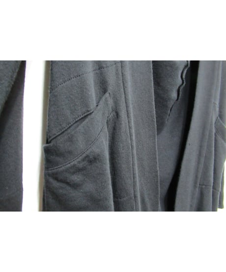 Y’s yohji yamamoto 裾デザイン ボタンレス カットソーカーディガン（YQ-T08-063）