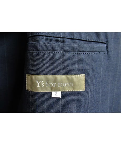 02aw Y's for men yohji yamamoto ストライプデザインジャケット ME-J21-110