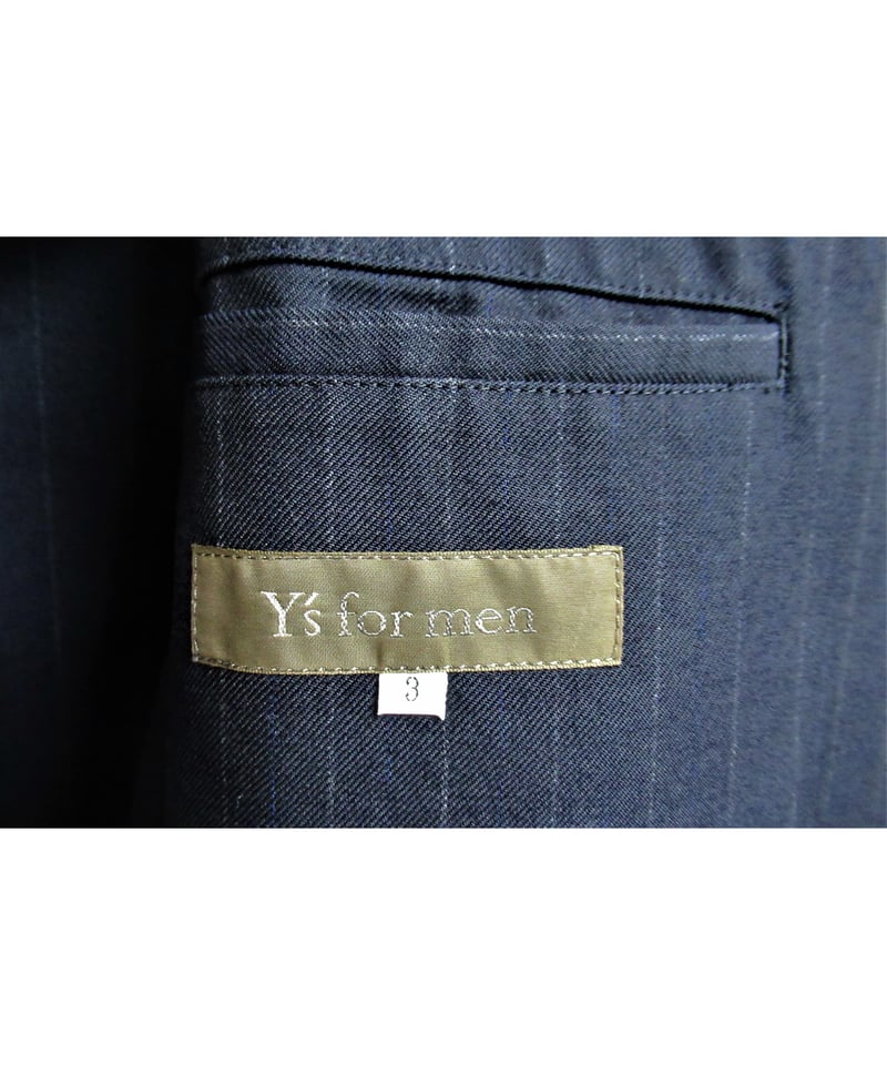 02aw Y's for men yohji yamamoto ストライプデザインジャケット
