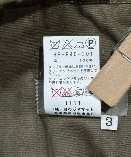 2014AW yohji yamamoto pour homme パンツ（HF-P40-301）