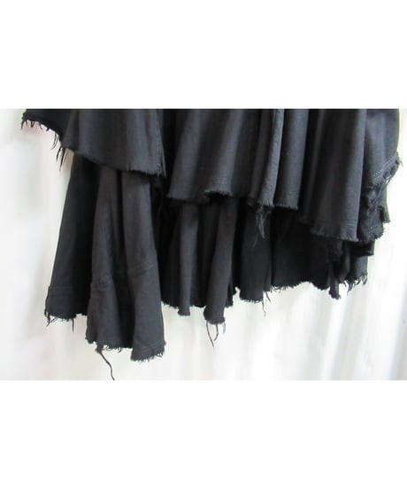 AD2004 JUNYA WATANABE COMME des GARCONS アシメトリーデザインフレアスカート JO-S094