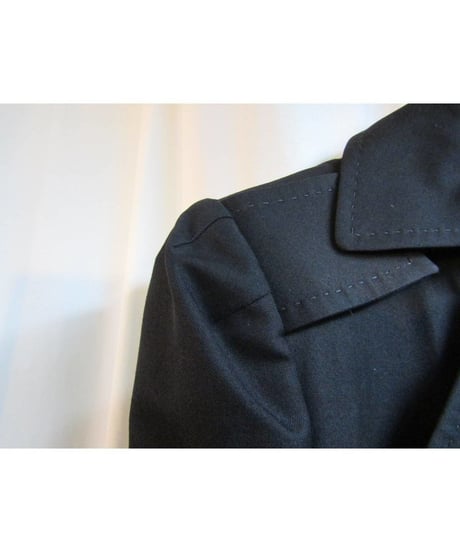 06aw yohji yamamoto femme ステッチデザインアシメトリ―コート FB-C07-110