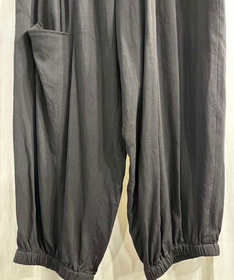 2017ss yohji yamamoto pour homme 黒 デザインパンツ （HD-P70-213)