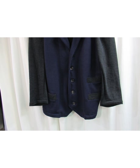 80’s yohji yamamoto pour homme vintage 切替えニットジャケット HJ-1