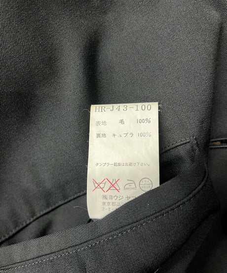 2006SS yohji yamamoto pour homme 3釦デザインジャケット（HR-J43-100）