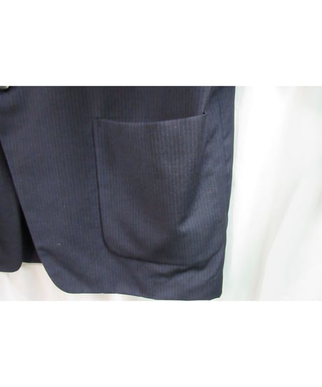 1987AW  yohji yamamoto pour homme vintage 紺 コサージュストライプセットアップ