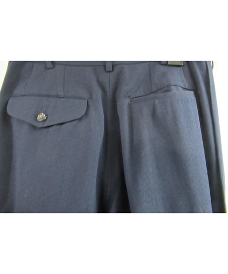 80's COMME des GARCONS HOMME PLUS 紺 vintage サイドテープパンツ　PP-05017M