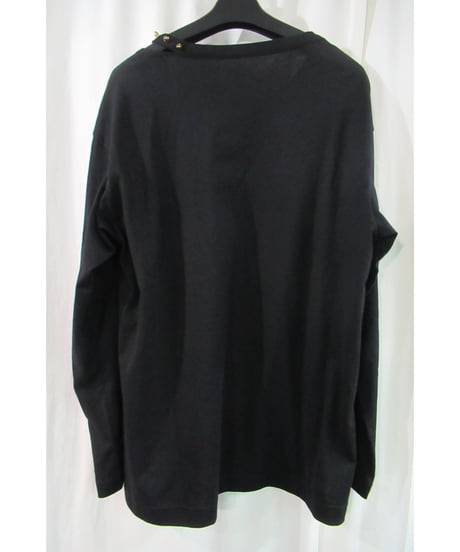 19aw B yohji yamamoto 長袖 スタッズデザインカットソー NC-T72-074