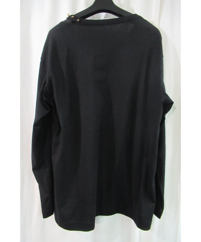 19aw B yohji yamamoto 長袖 スタッズデザインカットソー NC-T72-0