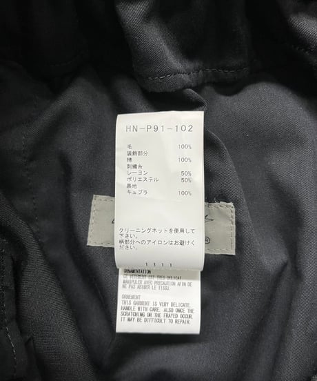 2020SS yohji yamamoto pour homme 刺繡デザインパンツ（HN-P91-102-2）