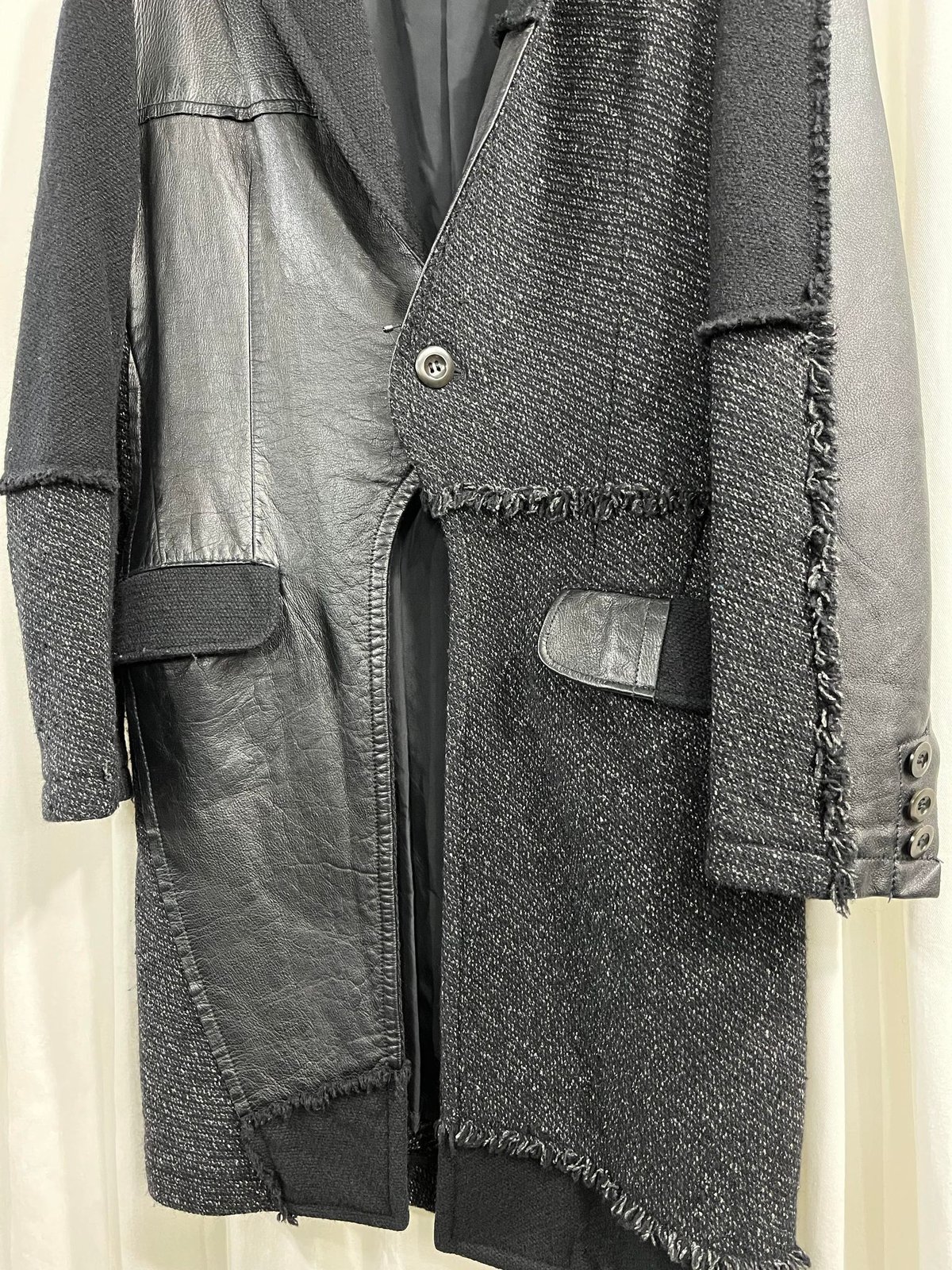 【美品】Y's レザー　パッチワークジャケット　ブラック LEATHER PATCHWORK JACKET(XS Black): Vintage 1.1｜THE SHOP