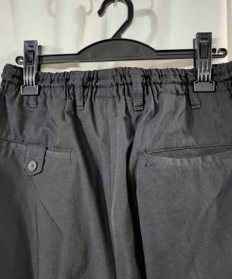 19aw yohji yamamoto pour homme 黒デザインミリタリーパンツ (HC-P89-100)