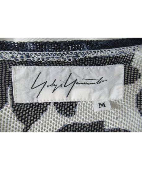 90's yohji yamamoto femme vintage フラワーデザイン半袖ニットカットソー FC-3
