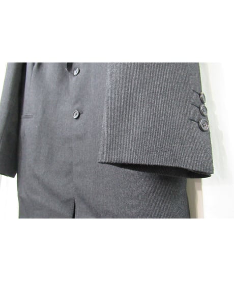 95aw yohji yamamoto pour homme vintage 鹿鳴館期 グレーストライプダメージ加工セットアップ（HE-J64-119）