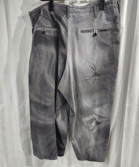2018ss yohji yamamoto pour homme 内田すずめ プリントひもパンツ （HW-P30-512）