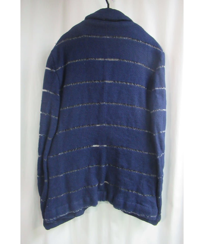 AD2004 COMME des GARCONS HOMME PLUS 紺 縮絨 デザインジャ AD2004 COMME des GARCONS HOMME PLUS 紺 縮絨 デザインジャ