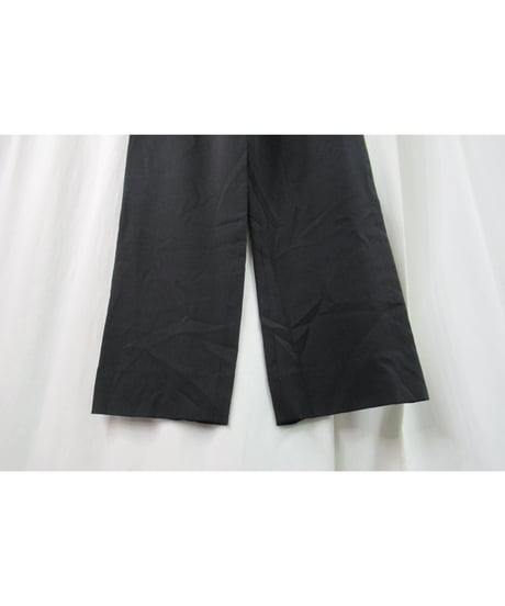 yohji yamamoto +noir シルク シンプルストレートパンツ（NC-P04-425）