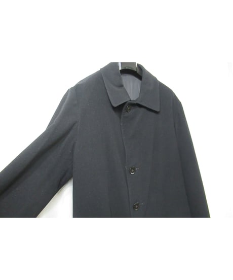 99aw yohji yamamoto pour homme vintage フラップポケットデザイン ステンカラーロングコート（HN-C10-140）