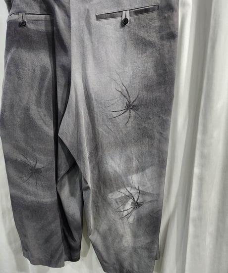 2018ss yohji yamamoto pour homme 内田すずめ プリントひもパンツ （HW-P30-512）