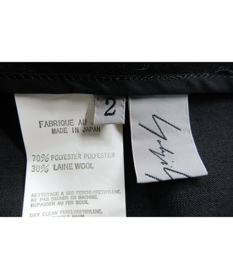 03ss yohji yamamoto femme ノースリーブ ボタンレスデザインジャケット（FQ-J35-118）