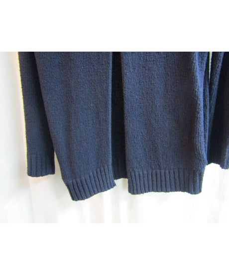 Y's yohji yamamoto 紺 ボタンレスシンプルカーディガン YE-K32-978