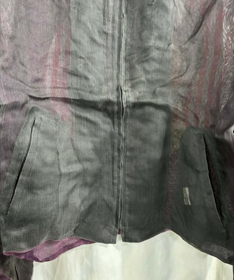 2002SS yohji yamamoto pour homme SAEKO 女優シリーズ プリントブルゾン（HE-Y12-829）