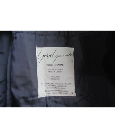 88aw yohji yamamoto pour homme vintage 紺 デザインジャケット HJ-6