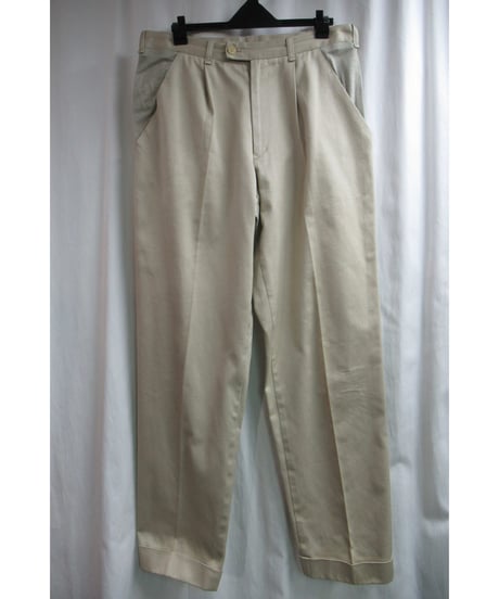 93ss yohji yamamoto femme vintage ベージュ切替えデザインパンツ FC-P83-006