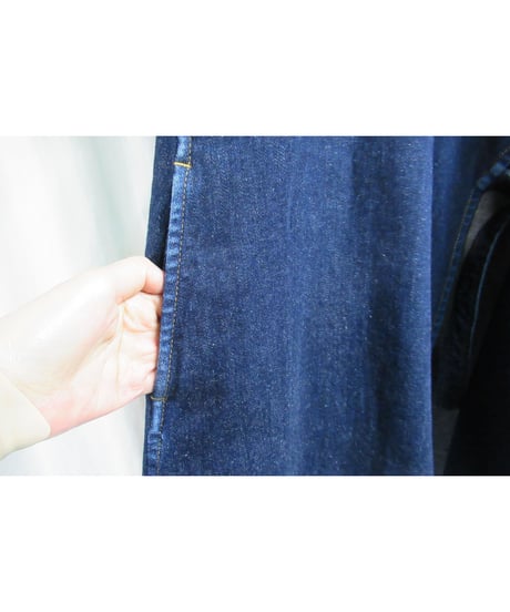 yohji yamamoto +noir Super Blue デニムポンチョ コート