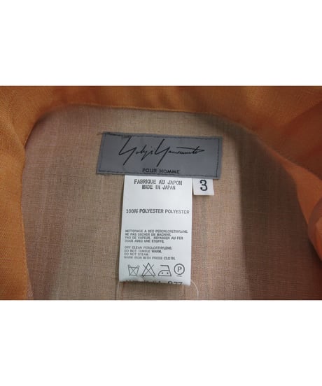 02ss yohji yamamoto pour homme SAEKO 女優シリーズ プリントブラウス HE-B64-977
