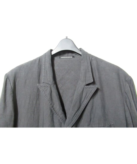 04ss yohji yamamoto pour homme 麻 ステッチデザインジャケット（HZ-J32-300）