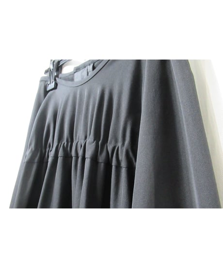 Y’s yohji yamamoto フロントギャザーデザイン ロングスカート（YY-S05-100）