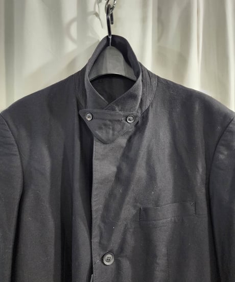 2019ss yohji yamamoto pour homme 黒 ドクタージャケット (HH-J03-040)