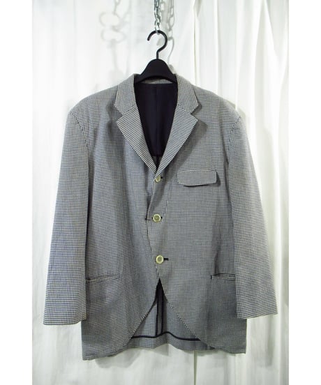 80’s yohji yamamoto pour homme vintage 千鳥格子 燕尾デザインジャケット（HJ-22）