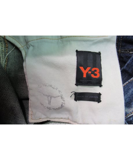 希少Y-3 初期 友禅 yohji yamamoto homme 有刺鉄線デニムパンツ 3P-1