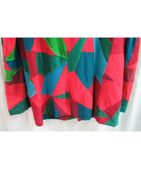 2000AW yohji yamamoto pour homme パッチワークスタンドカラージャケット  HT-J72-903